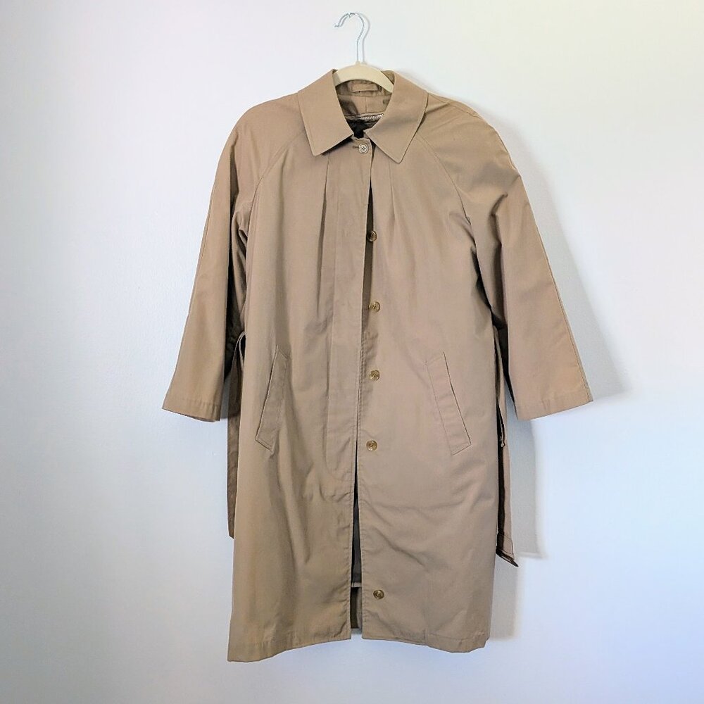 Lands End Insulated Trench Coat EUC Sz 8